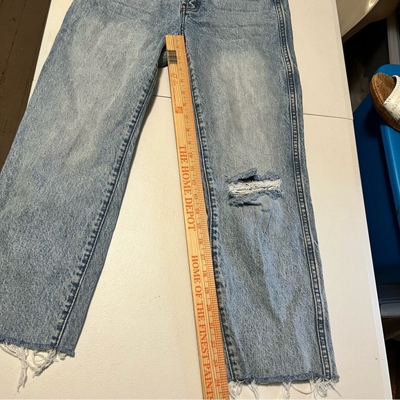 Revice Distressed Jeans Raw Hem Butt Rip Size 27 B2 - Picture 6 of 8